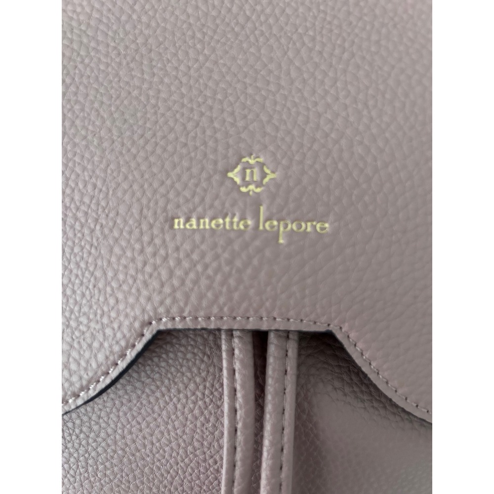 Nanette Lepore Pink Faux Leather Convertible Backpack Handbag - Picture 2 of 5
